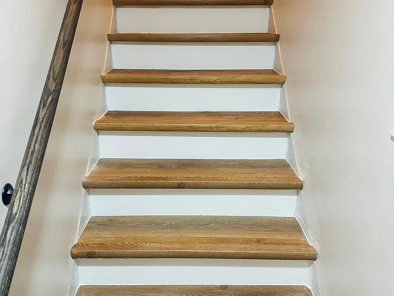 Steps leading to basement