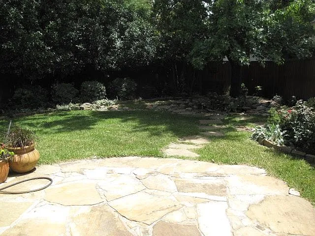 back yard patio