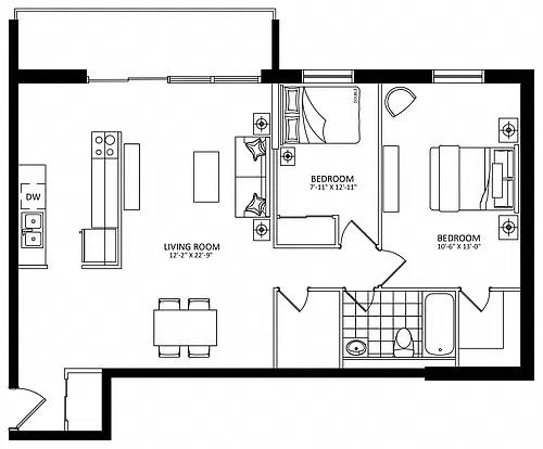 Floor plan 2757 Battleford - Plan D