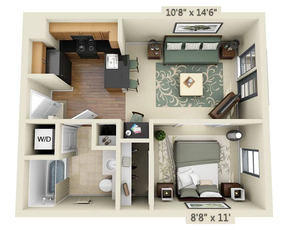 Floor plan Rossi A1A