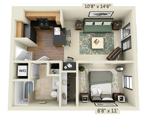 Floor plan Rossi A1A