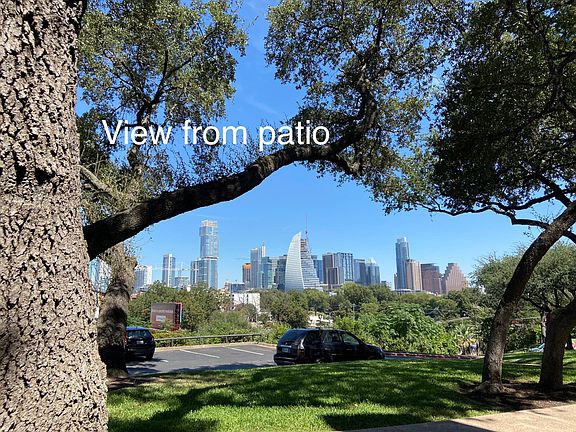 Beautiful view of Austin's skyline from the patio