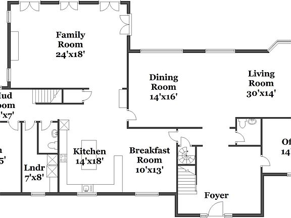 Main Level Floorplan