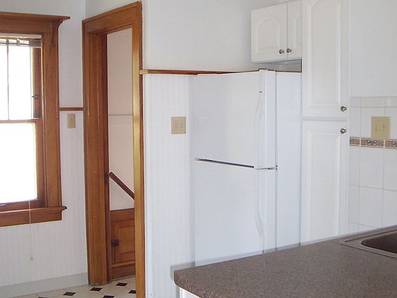 Looking at door to backyard and basement