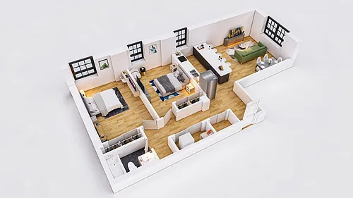 Floor plan Two Bedroom
