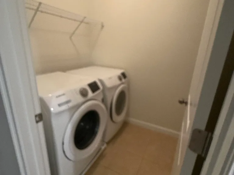 In-unit washer and dryer.