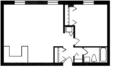 Floor plan 1 Bedroom