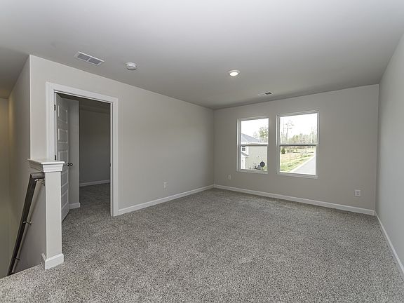 The upstairs loft is perfect for movie night.