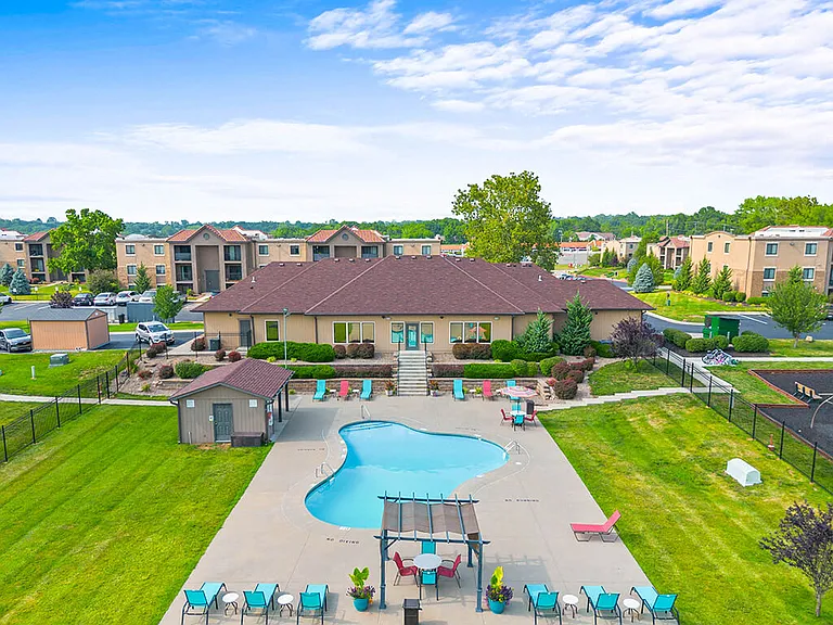 Bird's Eye View of Our Private Swimming Area