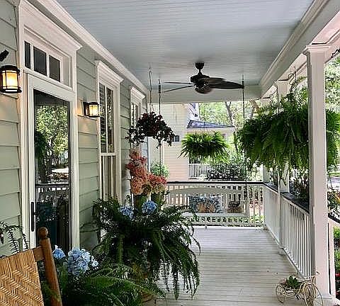 Inviting front porch