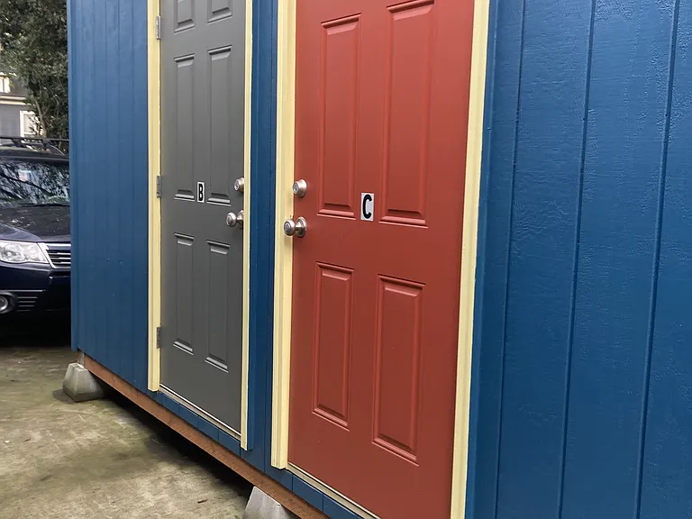 5x7 feet secure storage unit