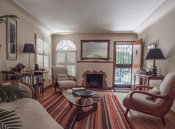 Living room, facing front of house
