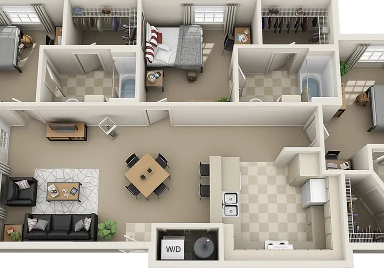 The Wyatt - Furnished Student Living - Priced Per Room — Photo 19