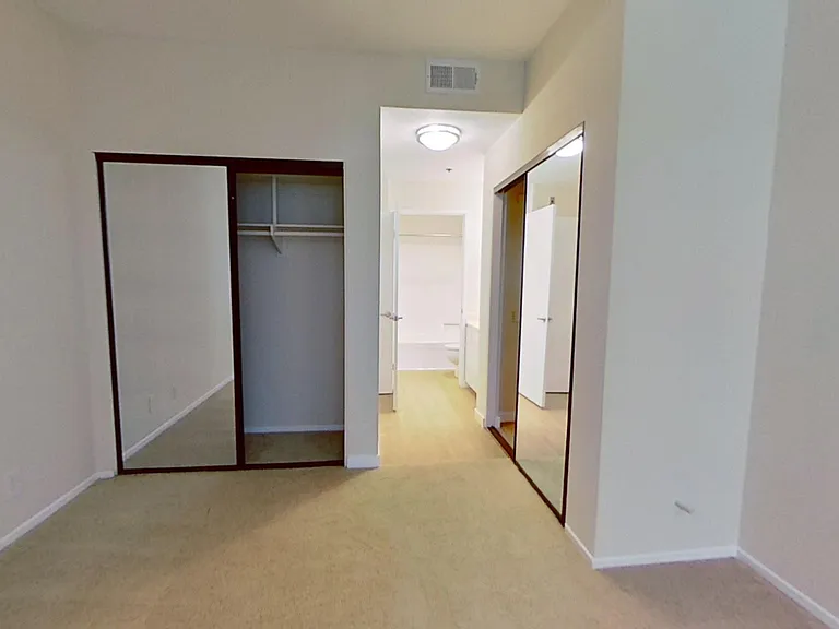 Closets in second bedroom of apartment #213