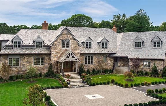 Stunning Stone Estate with Magnificent Views of Westchester Country Club