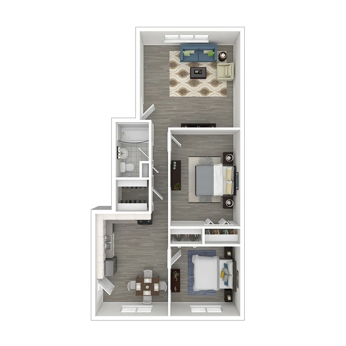 Floor plan 2x1 Upgrade