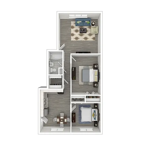 Floor plan 2x1 Upgrade
