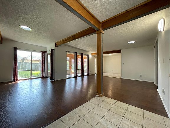 Open-concept floor plan