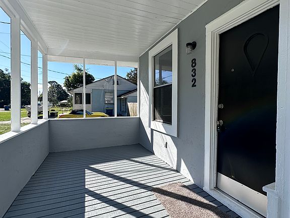 Large, covered front porch