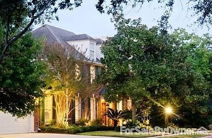 Front of house at dusk