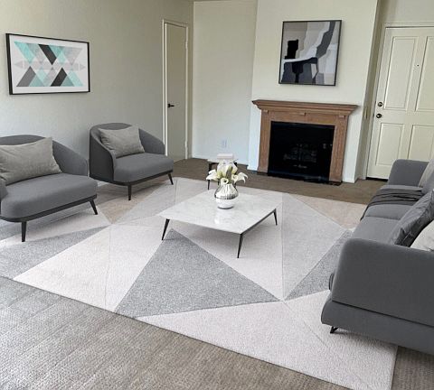 Living Room with virtual staging