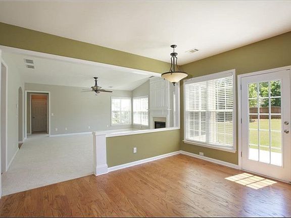 Family room view from kitchen