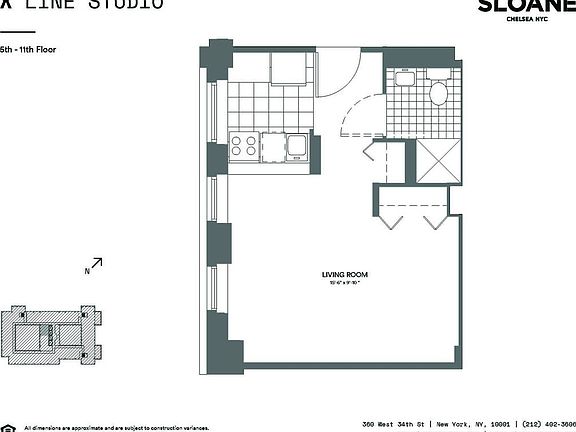 2nd image of 360 W 34th St APT 5x