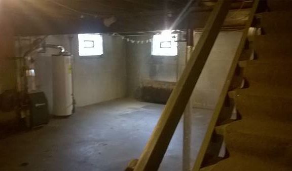 unfinished, heated, basement