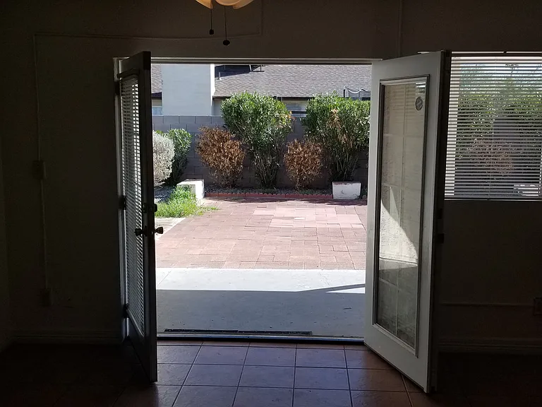 French doors to backyard - off the kitchen