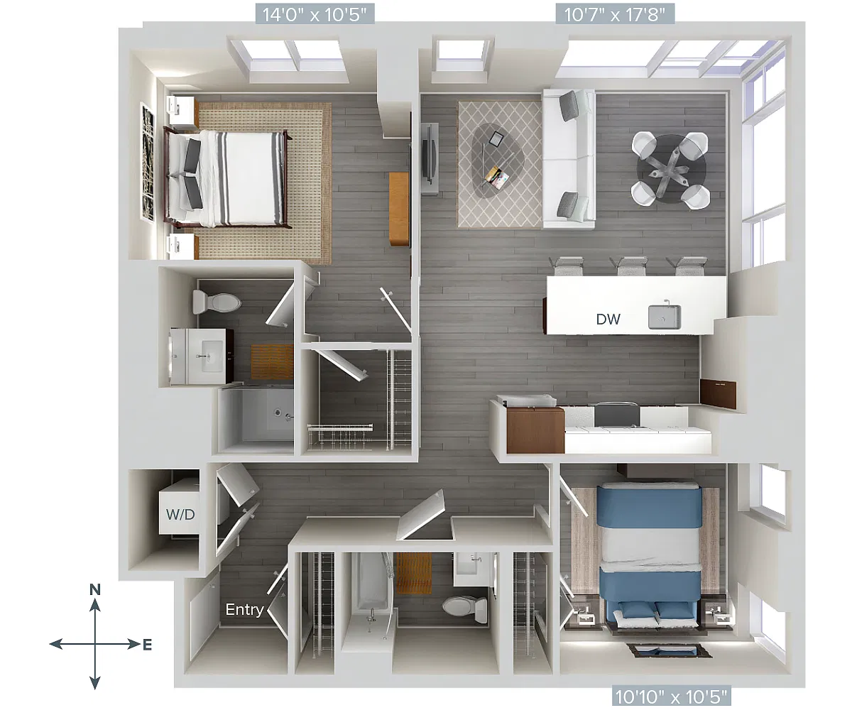 Floor plan B4-1081-Glass