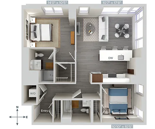 Floor plan B4-1081-Glass