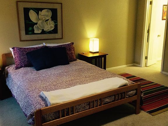 Master bedroom with attached bath