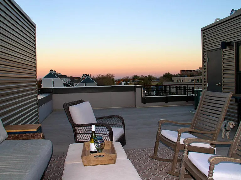 rooftop deck east views