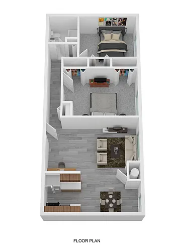 Floor plan 2 Bedroom Center