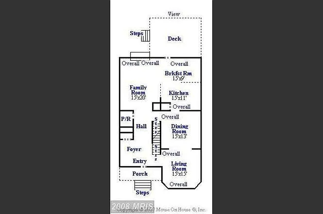 Main Level floorplan