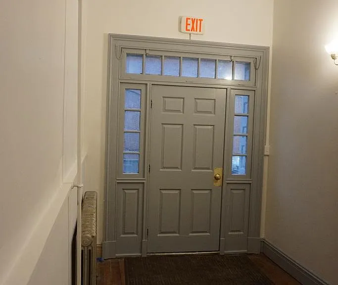 Front door from the inside.