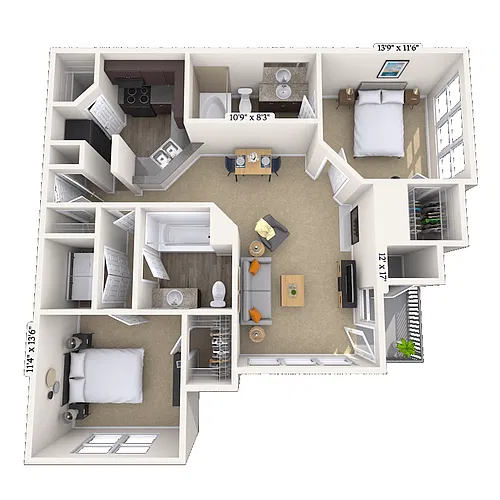 Floor plan Cypress Pointe