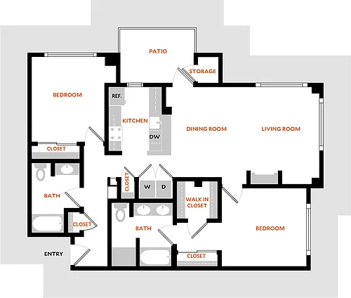 Floor plan Plan 2J