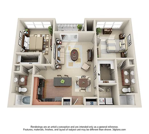 Floor plan Fountainview (B1)