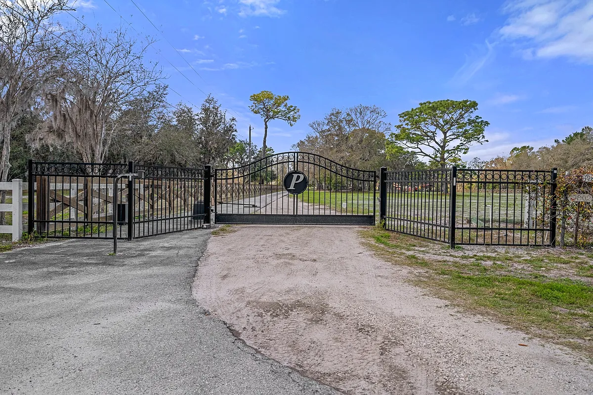 Gated with electric gate entry - 19804 Hiawatha Rd