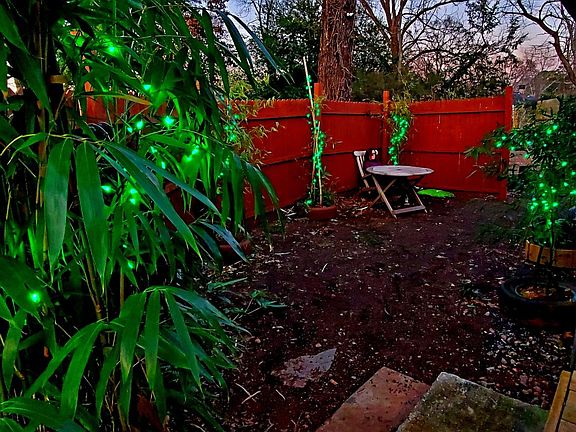 Private fenced backyard space!