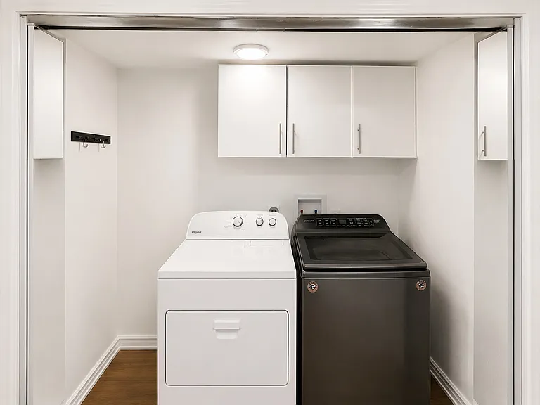 Washer & Dryer included in kitchen closet.