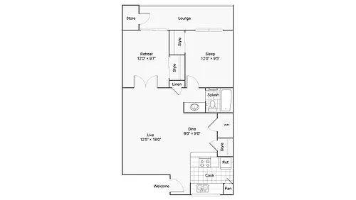 Floor plan B1