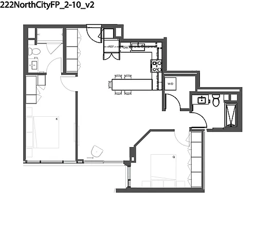 Floor plan B-101