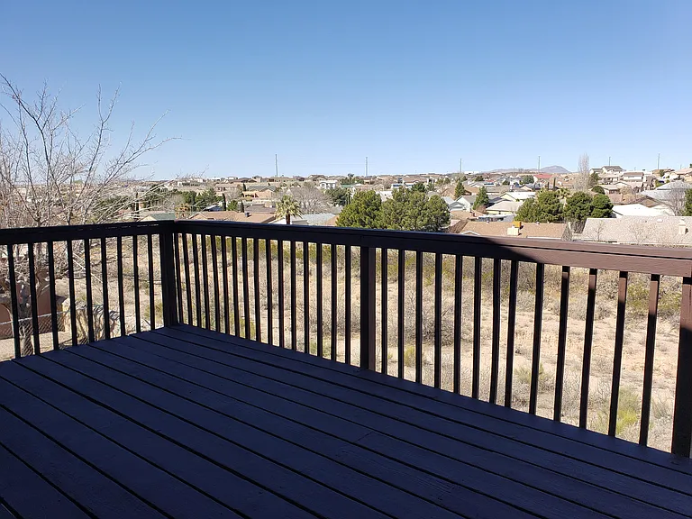 Upstairs patio