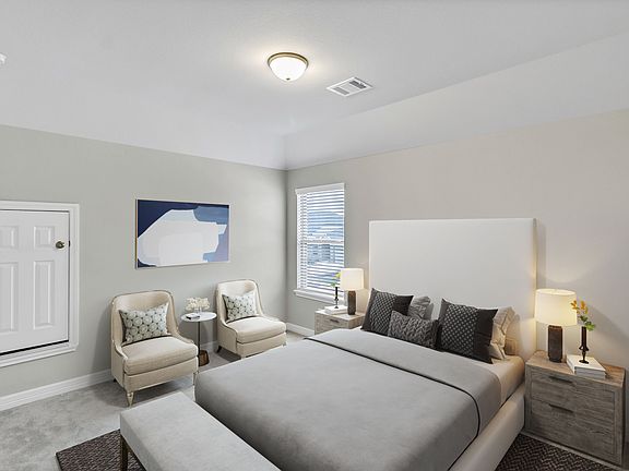 Secondary bedroom. Note Sample product photo - actual exterior and interior selections may vary by