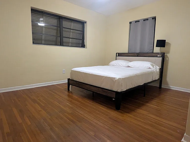 Available furnished with queen bed and Sealy Posturepedic mattress