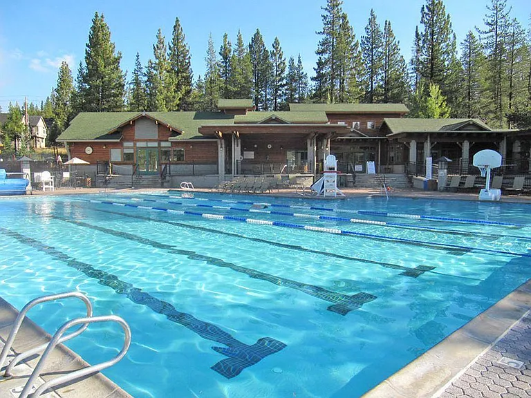 One of the swimming 3 pools in Tahoe Donner