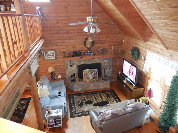 View of Living Room via Loft