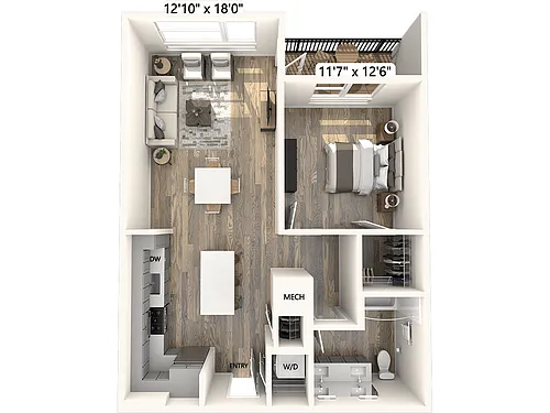 Floor plan AM19-791sf-Apt320-720